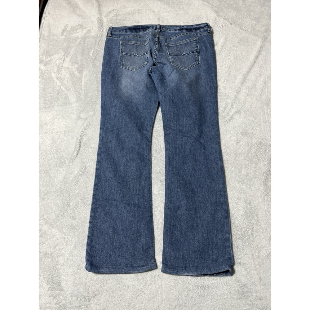 Arizona Jeans Womens 34x29.5 Blue Low Rise Bootcut Stretch Denim - Picture 7 of 9